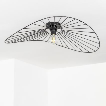Brilagi - Lustre LED de tecto de montagem em superfície CERIA WIRE 1xE27/40W/230V 60x80 cm preto