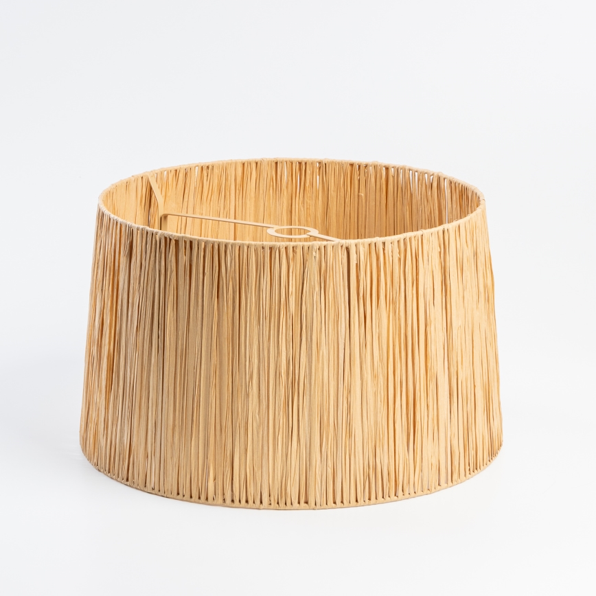 Brilagi - Lustre LED de tecto de montagem superficial CERIA BOHO 1xE27/60W/230V Ø 50 cm preto/rafia