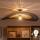 Brilagi - Lustre LED de tecto sobreposto CERIA BOHO 1xE27/60W/230V Ø 100 cm preto/castanho