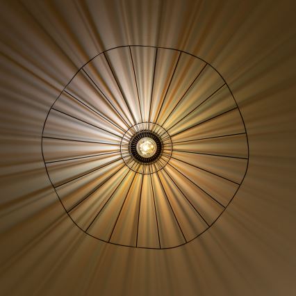 Brilagi - Lustre LED de tecto sobreposto CERIA WIRE 1xE27/40W/230V diâmetro 80 cm preto