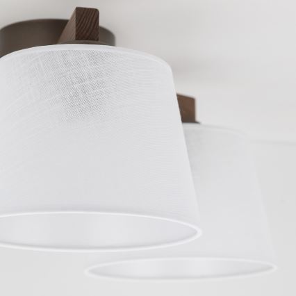 BRILAGI - Lustre LED de tecto sobreposto LATTE 3xE27/15W/230V pinho/branco