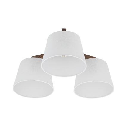 BRILAGI - Lustre LED de tecto sobreposto LATTE 3xE27/15W/230V pinho/branco