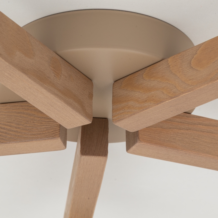BRILAGI - Lustre LED de teto aplicado LATTE SABIA 5xE27/15W/230V pinho/branco