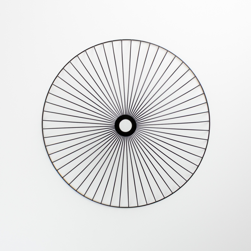 Brilagi - Lustre LED de Teto CERIA WIRE 1xE27/40W/230V Ø 60 cm preto/carvalho