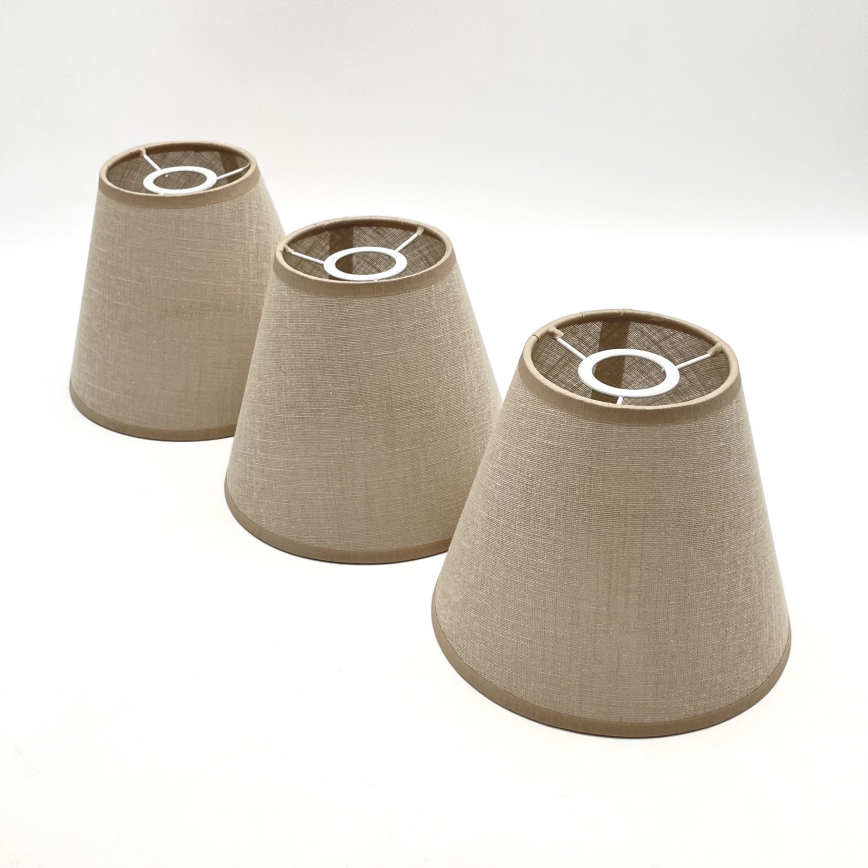 Brilagi - LED Lustre de teto sobreposto ANTHONY 3xE14/40W/230V carvalho nogueira/bege