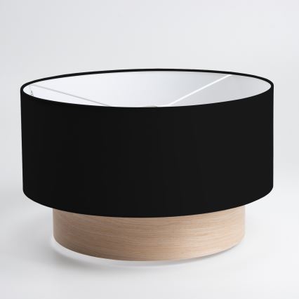 Brilagi - Lustre LED de teto de montagem superficial CERIA 1x E27/40W/230V Ø 50 cm preto/bege