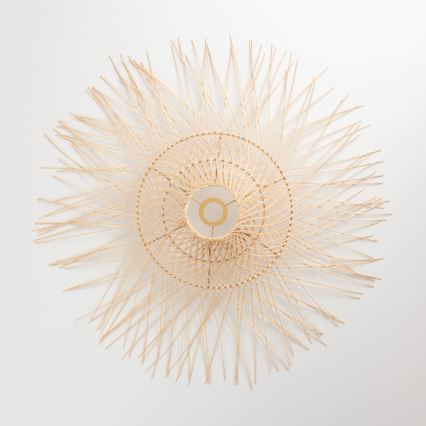 Brilagi - Lustre LED de teto sobreposto CERIA BOHO 1xE27/40W/230V Ø 100 cm bambu/carvalho