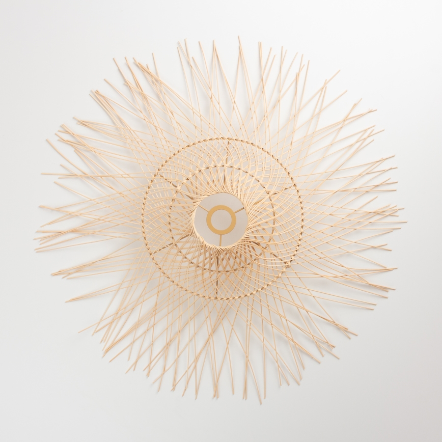 Brilagi - Lustre LED de teto sobreposto CERIA BOHO 1xE27/40W/230V Ø 100 cm bambu/carvalho