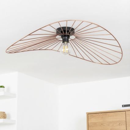 Brilagi - Lustre LED de teto sobreposto CERIA WIRE 1xE27/40W/230V 60x80 cm bronze