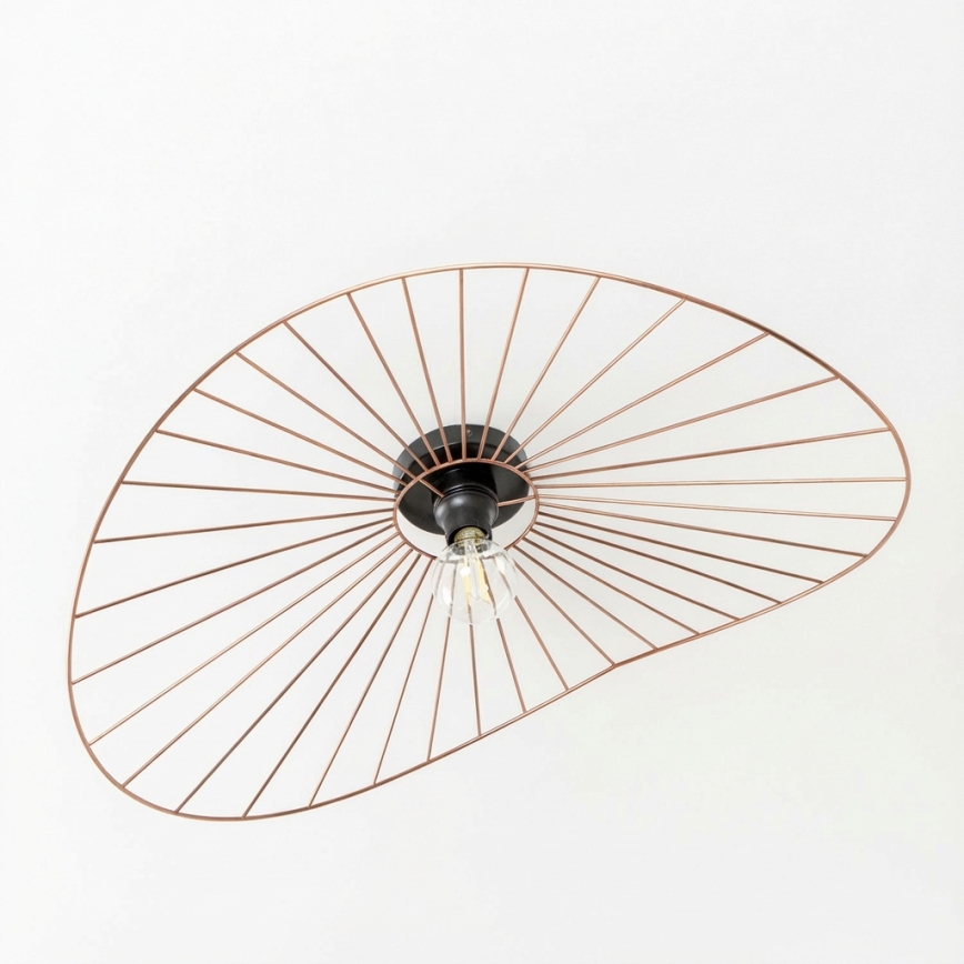 Brilagi - Lustre LED de teto sobreposto CERIA WIRE 1xE27/40W/230V 60x80 cm bronze