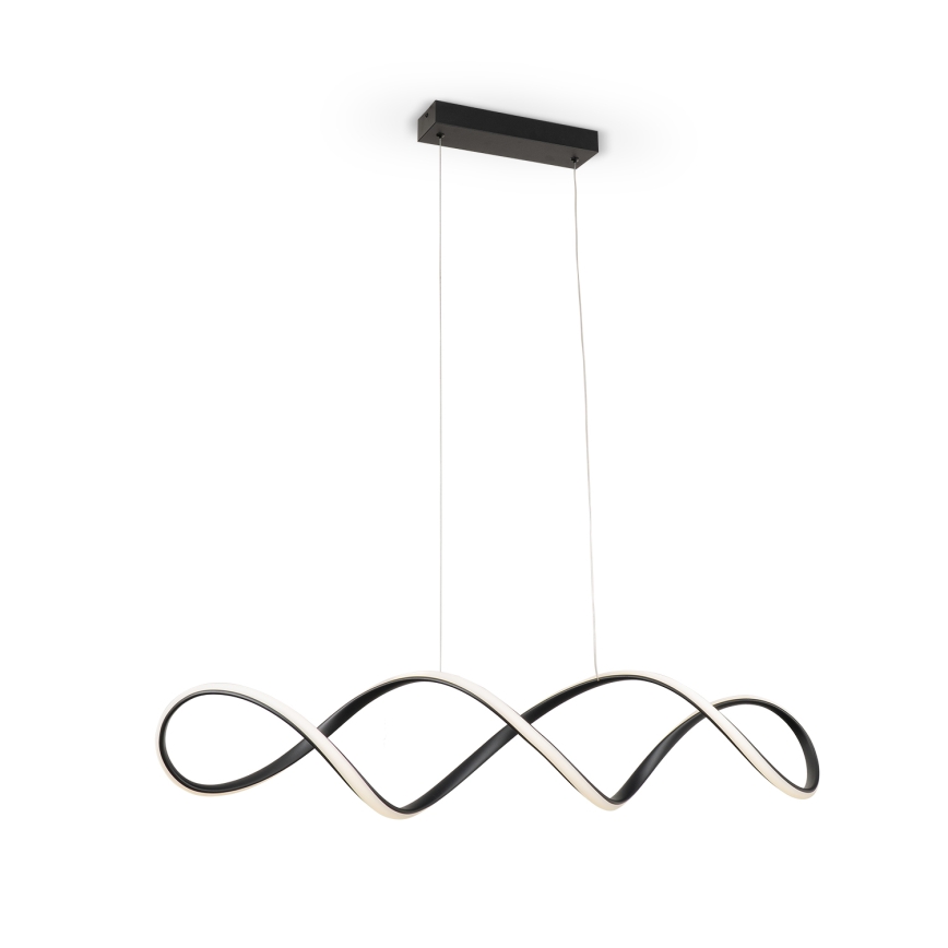 Brilagi - Lustre LED regulável suspenso por cabo DNA LED/41W/230V 4100K preto + controlo remoto