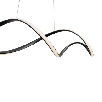 Brilagi - Lustre LED regulável suspenso por cabo DNA LED/41W/230V 4100K preto + controlo remoto