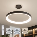 Brilagi - Lustre LED dimável suspenso por cabo FALCON II LED/108W/230V 3000-6500K diâmetro 80 cm preto + comando remoto