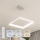 Brilagi - Lustre LED dimável suspenso por cabo FALCON SLIM LED/50W/230V 3000-6500K 50x50 cm branco + controlo remoto