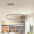 Brilagi - Lustre LED dimável suspenso por cabo PORTOFINO LED/60W/230V 3000-6000K Ø 80 cm bege + controlo remoto