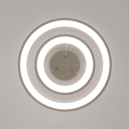 BRILAGI - Lustre LED dimerizável suspenso por cabo FALCON SLIM LED/68W/230V 3000-6500K Ø 50 cm bege + controlo remoto