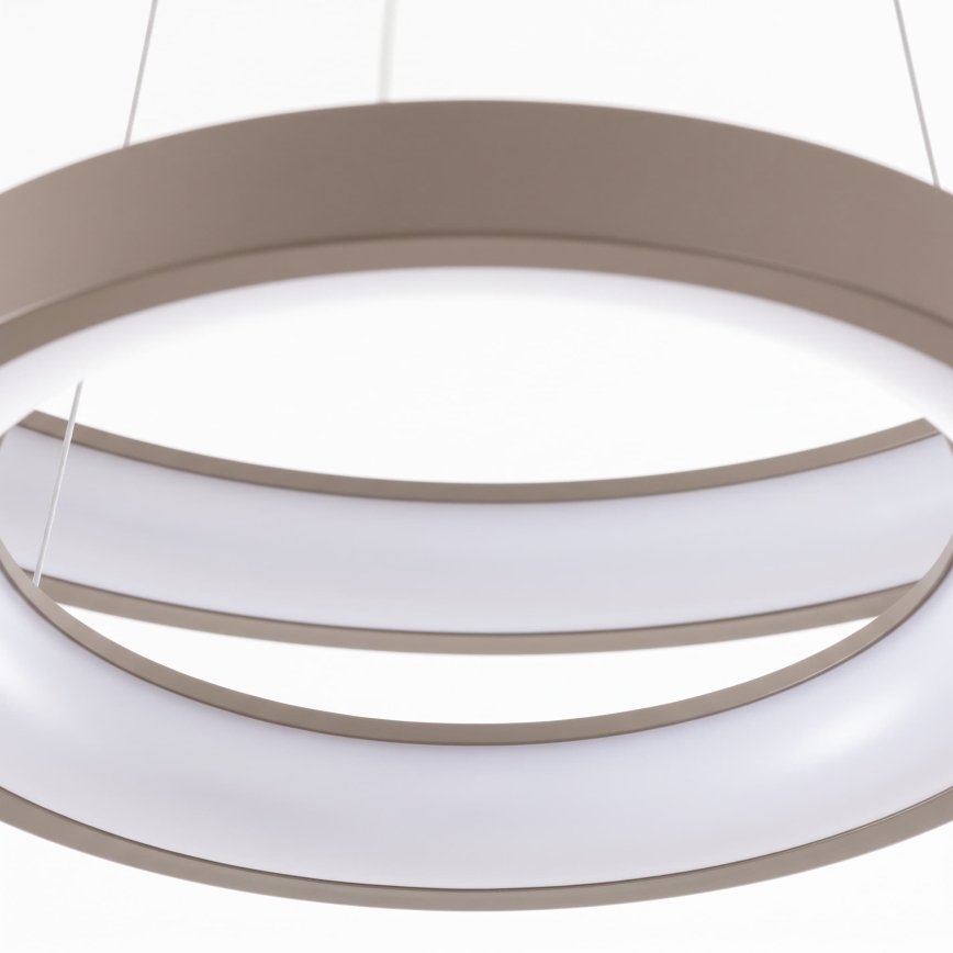 BRILAGI - Lustre LED dimerizável suspenso por cabo FALCON SLIM LED/68W/230V 3000-6500K Ø 50 cm bege + controlo remoto