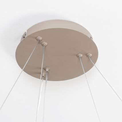 BRILAGI - Lustre LED dimerizável suspenso por cabo FALCON SLIM LED/68W/230V 3000-6500K Ø 50 cm bege + controlo remoto