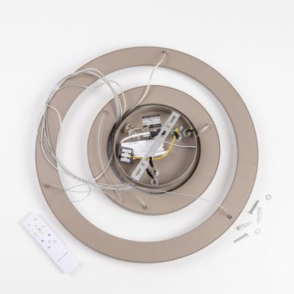 BRILAGI - Lustre LED dimerizável suspenso por cabo FALCON SLIM LED/68W/230V 3000-6500K Ø 50 cm bege + controlo remoto