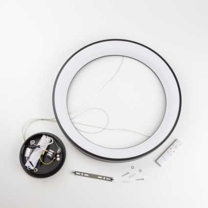 Brilagi - Lustre LED dimável suspenso por cabo FALCON II LED/99W/230V 3000-6500K Ø 60 cm preto + comando remoto