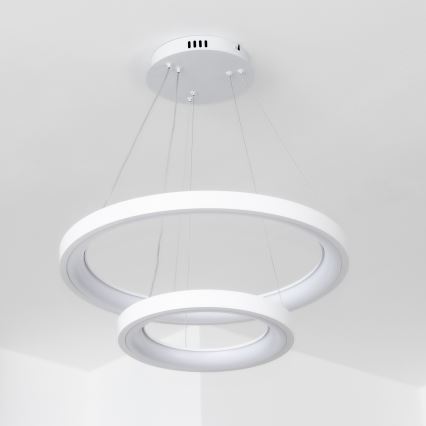 Brilagi - Lustre suspenso dimerizável em cabo FALCON SLIM LED/68W/230V 3000-6500K Ø 50 cm branco + controlo remoto