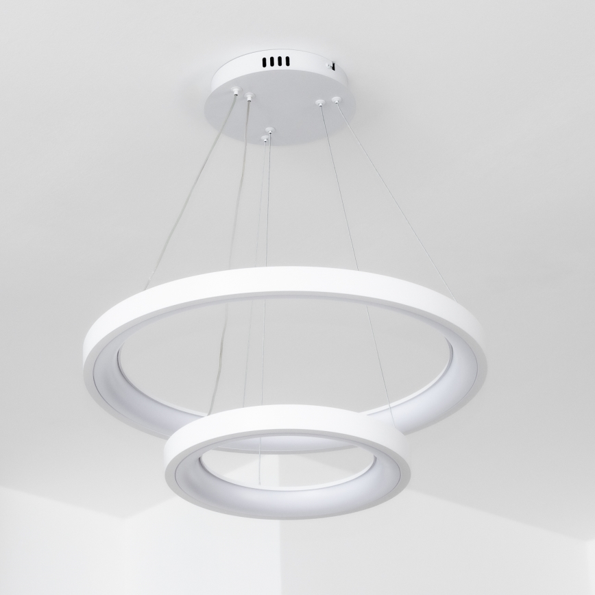 Brilagi - Lustre suspenso dimerizável em cabo FALCON SLIM LED/68W/230V 3000-6500K Ø 50 cm branco + controlo remoto