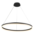 Brilagi - Lustre LED dimerizável suspenso por cabo CIRCLE LED/55W/230V 3000-6500K Ø 80 cm preto + comando remoto