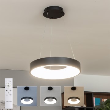 Brilagi - Lustre LED dimerizável suspenso por cabo FALCON II LED/67W/230V 3000-6500K Ø 40 cm preto + controlo remoto