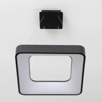 Brilagi - lustre LED regulável suspenso por cabo FALCON II LED/80W/230V 3000-6500K 40x40 cm preto + controlo remoto
