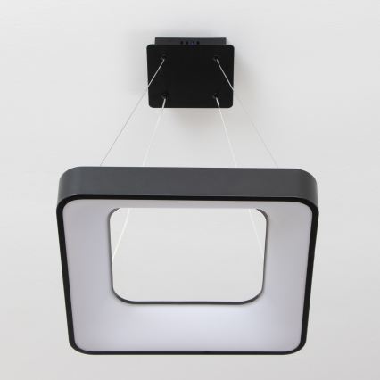 Brilagi - Lustre LED dimerizável suspenso por cabo FALCON II LED/80W/230V 3000-6500K 40x40 cm preto + controlo remoto