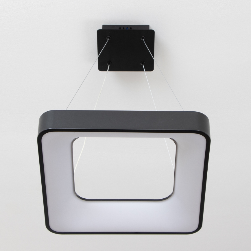 Brilagi - Lustre LED dimerizável suspenso por cabo FALCON II LED/80W/230V 3000-6500K 40x40 cm preto + controlo remoto