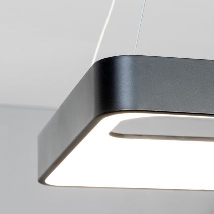 Brilagi - Lustre LED dimerizável suspenso por cabo FALCON II LED/80W/230V 3000-6500K 40x40 cm preto + controlo remoto