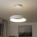 Brilagi - Lustre LED dimerizável suspenso por cabo FALCON LED/40W/230V 3000-6500K Ø 45 cm branco + controlo remoto