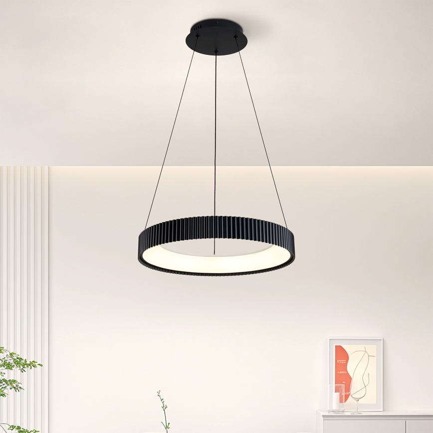 Brilagi - Lustre pendente LED dimerizável FALCON MODERN LED/30W/230V 3000-6500K Ø 40 cm preto + controlo remoto