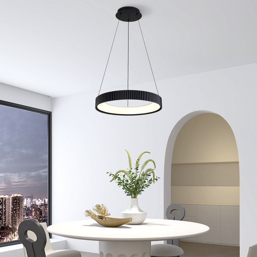 Brilagi - Lustre pendente LED dimerizável FALCON MODERN LED/30W/230V 3000-6500K Ø 40 cm preto + controlo remoto