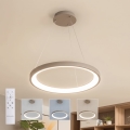 BRILAGI - Lustre LED dimerizável suspenso por cabo FALCON SLIM LED/42W/230V 3000-6500K Ø 50 cm bege + controlo remoto