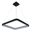Brilagi - Lustre LED dimerizável suspenso por cabo FALCON SLIM LED/50W/230V 3000-6500K 50x50 cm preto + controlo remoto