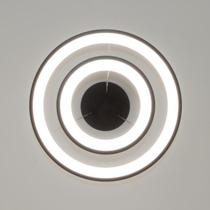 Brilagi - Lustre LED dimerizável suspenso por cabo FALCON SLIM LED/68W/230V 3000-6500K Ø 50 cm preto + comando remoto