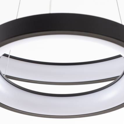 Brilagi - Lustre LED dimerizável suspenso por cabo FALCON SLIM LED/68W/230V 3000-6500K Ø 50 cm preto + comando remoto