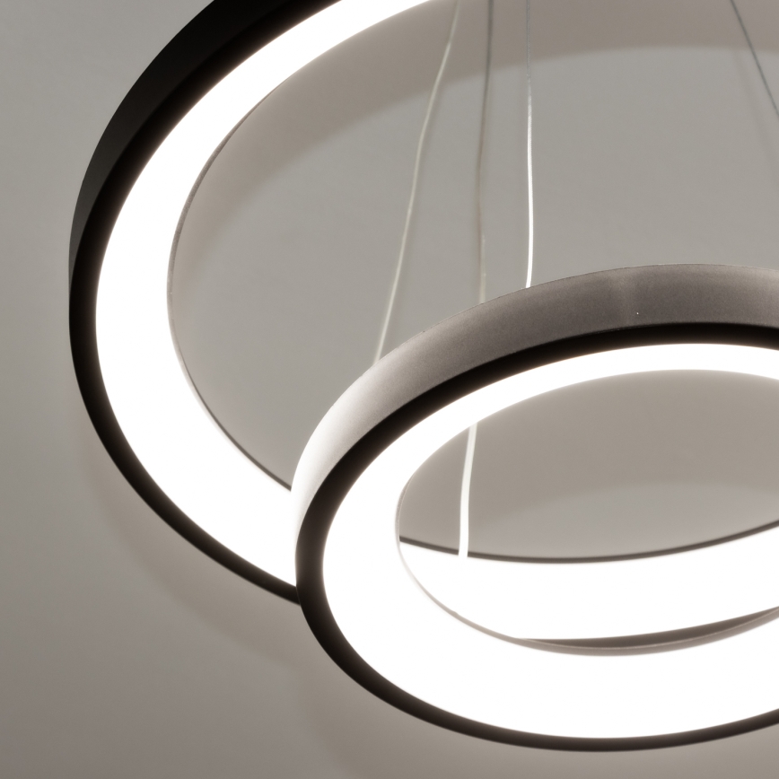 Brilagi - Lustre LED dimerizável suspenso por cabo FALCON SLIM LED/68W/230V 3000-6500K Ø 50 cm preto + comando remoto