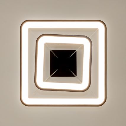 Brilagi - Lustre LED dimerizável suspenso por cabo FALCON SLIM LED/78W/230V 3000-6500K 50x50 cm preto + controlo remoto