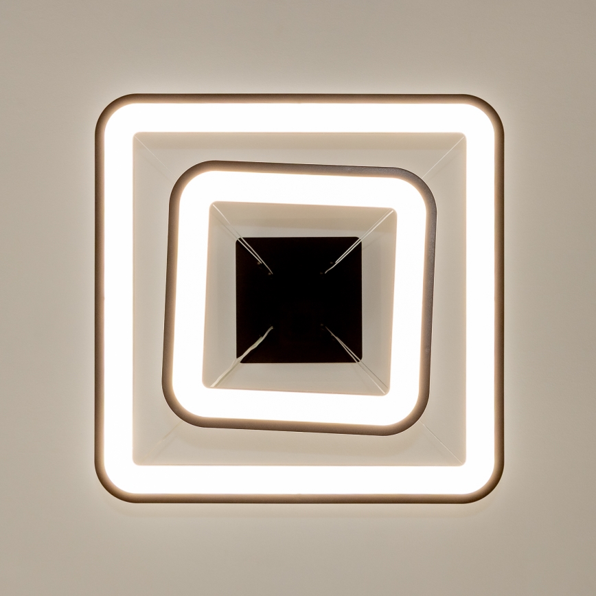 Brilagi - Lustre LED dimerizável suspenso por cabo FALCON SLIM LED/78W/230V 3000-6500K 50x50 cm preto + controlo remoto