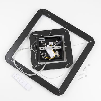 Brilagi - Lustre LED dimerizável suspenso por cabo FALCON SLIM LED/78W/230V 3000-6500K 50x50 cm preto + controlo remoto