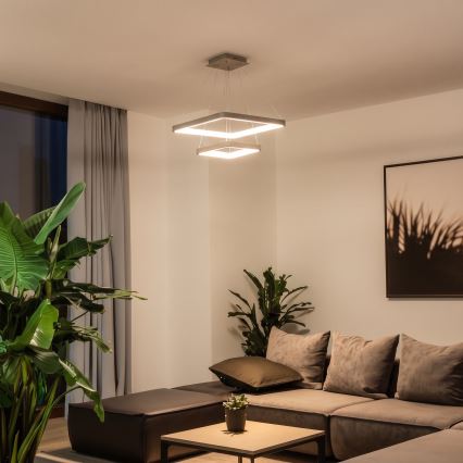 BRILAGI - LED Lustre pendente dimável com cabo FALCON SLIM LED/78W/230V 3000-6500K 50x50 cm bege + controle remoto