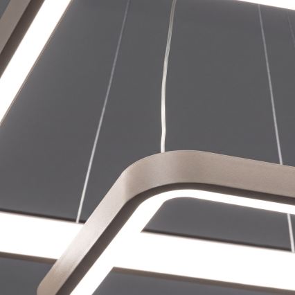 BRILAGI - LED Lustre pendente dimável com cabo FALCON SLIM LED/78W/230V 3000-6500K 50x50 cm bege + controle remoto