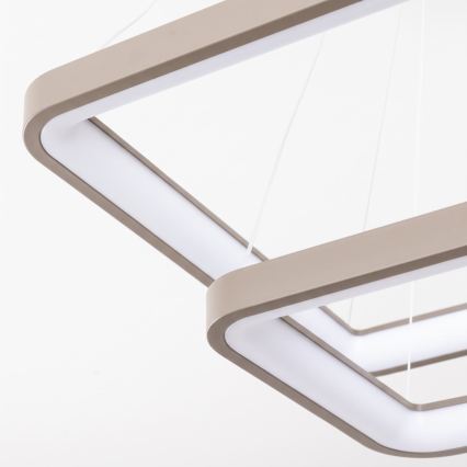 BRILAGI - LED Lustre pendente dimável com cabo FALCON SLIM LED/78W/230V 3000-6500K 50x50 cm bege + controle remoto