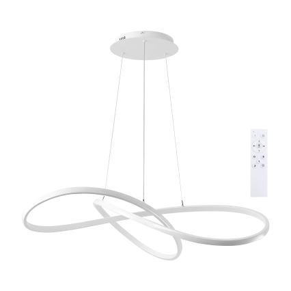 Brilagi - lustre LED regulável suspenso por cabo INFINITY LED/80W/230V 3000-6000K 80x80 cm branco + controlo remoto