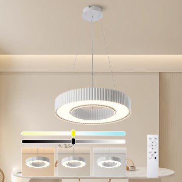 Brilagi - Lustre LED dimerizável suspenso por cabo LUMIX LED/48W/230V 3000-6000K branco Ø 50 cm + controlo remoto