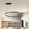 Brilagi - Lustre LED dimerizável suspenso por cabo PORTOFINO LED/60W/230V 3000-6000K Ø 80 cm preto + controlo remoto