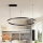 Brilagi - Lustre LED dimerizável suspenso por cabo PORTOFINO LED/60W/230V 3000-6000K Ø 80 cm preto + controlo remoto